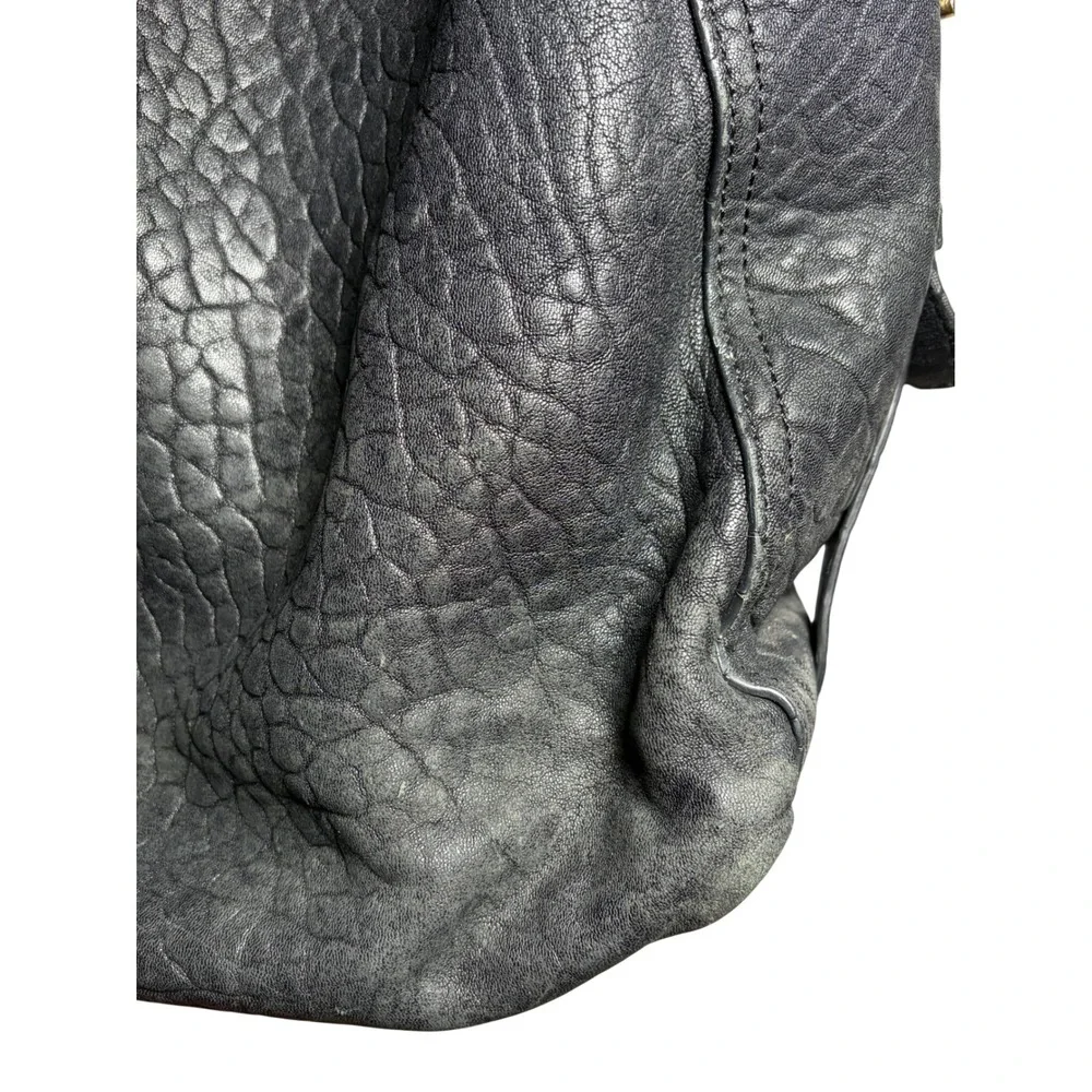 Vince Camuto Black Leather Shoulder Bag Lot Fava Zoey Hobo Tote Handbag DAMAGED - Picture 15 of 16